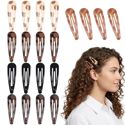 Pinzas para cabello Snap, 20 piezas pequeñas, metal miniatura 1