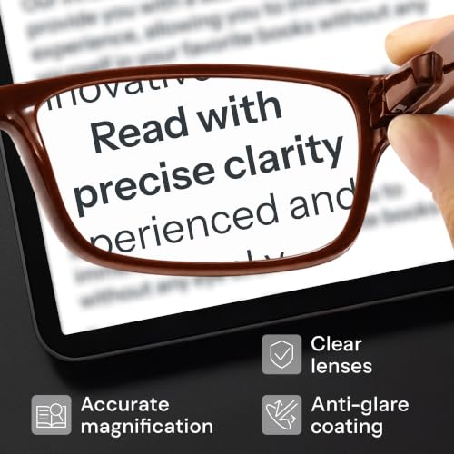 Image of Gaoye 1.75 Professional Reading Glasses for All Day - Computer Readers with Blue Light Protection - Value Pack