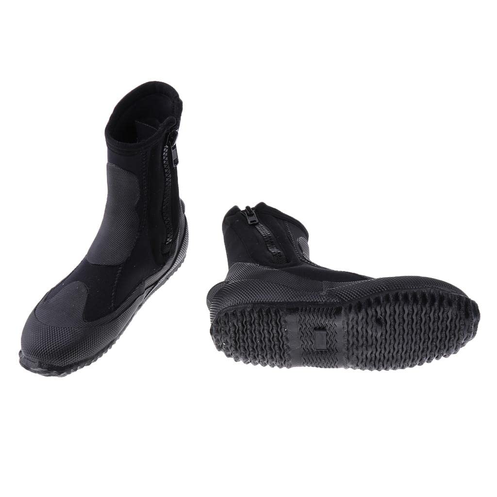 Calzari Da Neoprene Da 5 Mm per Snorkeling E Immersioni, Modello Alto con Cerniera, Ideali per Muta.