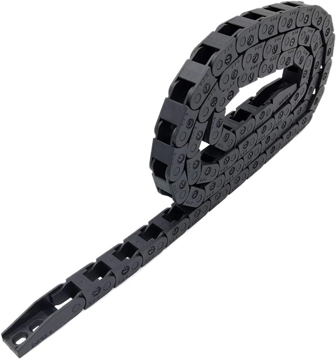 Transmission Chain of Power 1 Meter 7x7mm Drag Chain Wire Carrier Cable Miniature Bridge Type Non Opening Towline for CNC Router Machine Tools Transmission Chain of Power(R15)
