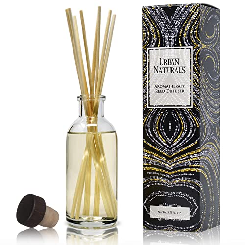 Urban Naturals Christmas Night Reed Diffuser Set - Cinnamon Spice, Almond, Clove, Cedarwood, Fresh Balsam and Fir Needle - Made in The USA