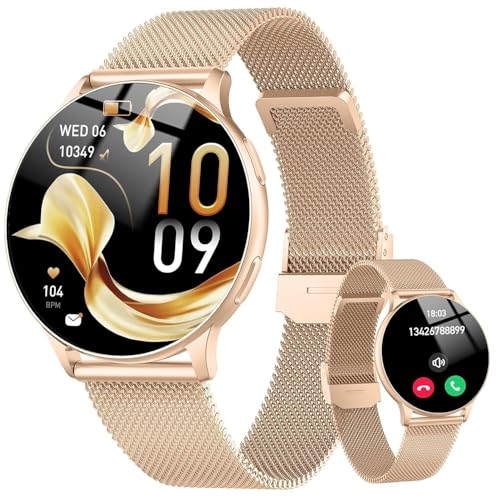 Montre Connectée Femme avec Appel Bluetooth, 1.32'...