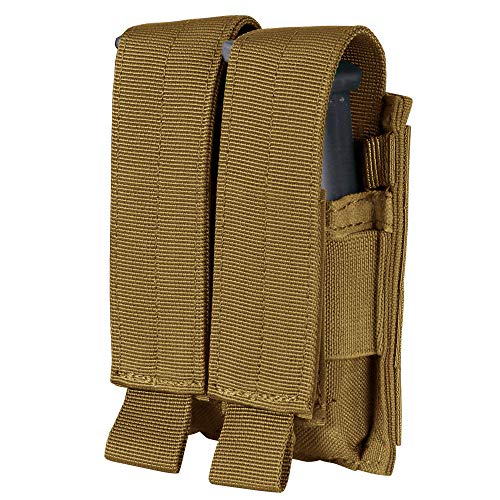 Condor MA23-498 Double Pistol Mag Pouch, Coyote Brown