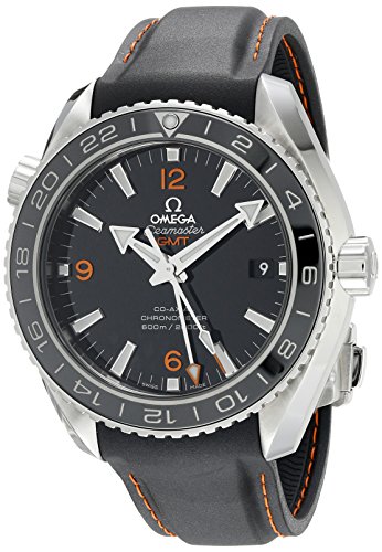 Omega Men's 23232442201002 Stainless Steel Automatic Watch with Black Rubber Band