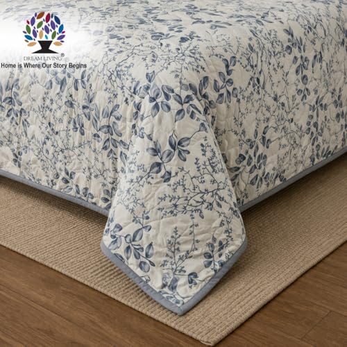 Image of Dream Living Luxury ULTRASONIC AC Comforter - Quilted Microfiber | 120 GSM | All‑Season for Bedroom, Travel (220x220 Cm) White & Grey