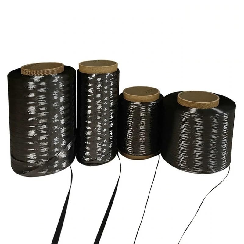 Carbon Fiber Tow,1M/20M/50M/100M 1K Carbon Fiber Roving Yarn Filament Conductive Heating Filament 3800Mpa (Color : 1k 1m)(1k 100m)