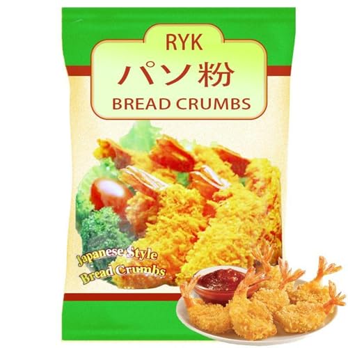 Panko Pan rallado, Pan Rallado Japonés, bread crumbs, Ideal para frituras y rebozados más crujientes y esponjosos, Contiene gluten, Original Japones, Contiene 1 unidad de 1 Kg