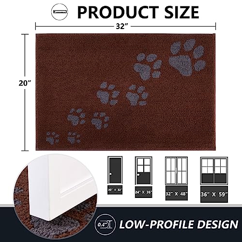 Timo Door Mat Indoor, 20x32 Dog Mats For Muddy Paws
