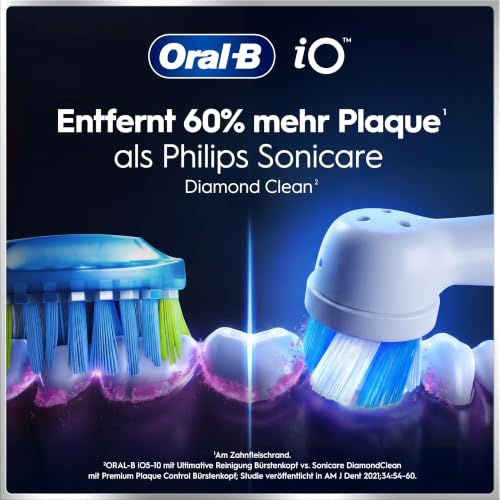 Oral-B iO Series 6 Plus Sensitive Edition Elektrische Zahnbürste/Electric Toothbrush, PLUS 3 Aufsteckbürsten, 5 Putzmodi für Zahnpflege… – Ansicht 7