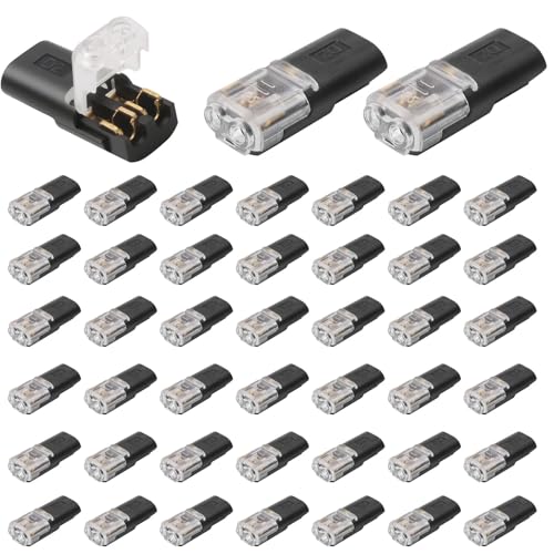 40 Pièces Connecteur Electrique Rapide,Connecteurs De Câble Voiture étanches 2 Broches Raccord Connecteur Electrique Etanche 2 Fils 12v Pour 18-22 Awg Electrique Rapide Pour Voiture – vue 7