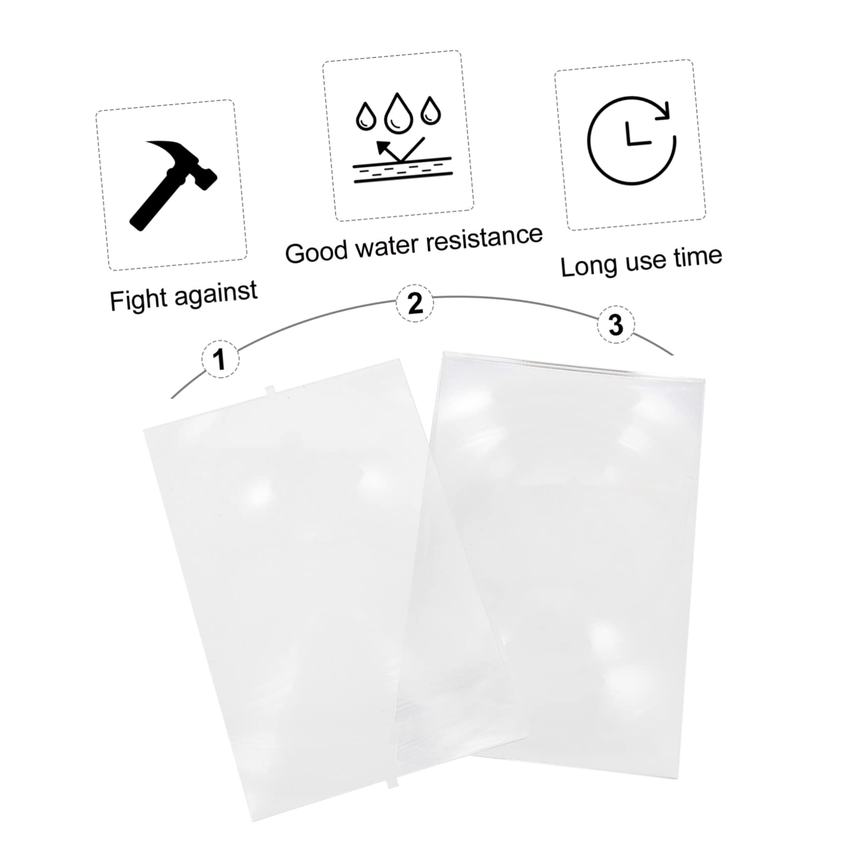 BEBEMOKO 2pcs Fresnel Lenses for Large Monitor Giant Projector Material Acrylic Flexible Practical