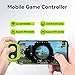 Heayzoki Mobile Phone Game Joystick, Toggle Mode with Intelligent Pressure Function, for iOS Universal, Built in Activation Cable, Rubber Coated Grip (Green)