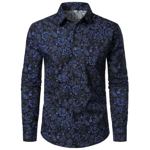 Chemise manches longues homme grande taille 8XL en coton pour fitness