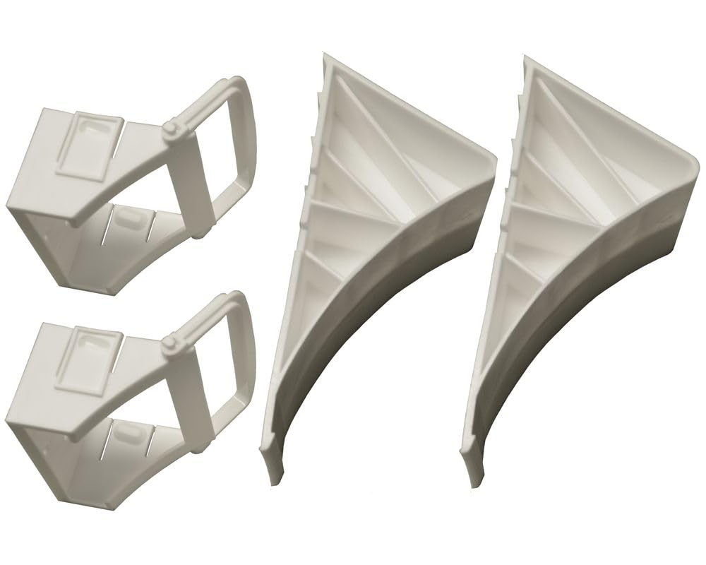 2 Stück - Unterlegkeil für Autoanhänger - Zubehör - mit Klapphalter