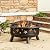 32" Round Wood Burning Fire Pit with Mesh Cover, Fire Poker, Star & Moon Cutouts, Metal Outdoor Firepit for Patio, Backyard, Garden, Bonfire, Camping, Christmas, Thanksgiving, Halloween