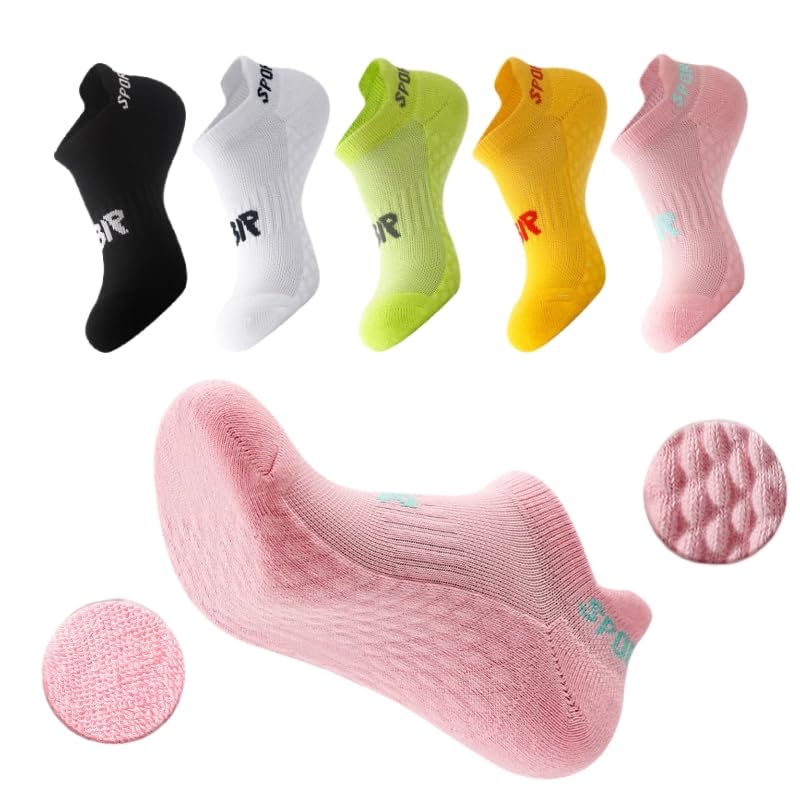 Women's Performance Heel Tab Athletic Socks Running Low Cut (5 Pairs) Shoe Size: 5-10