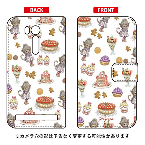Amazon.co.jp: Coverfull 手帳型スマートフォンケース スイーツ