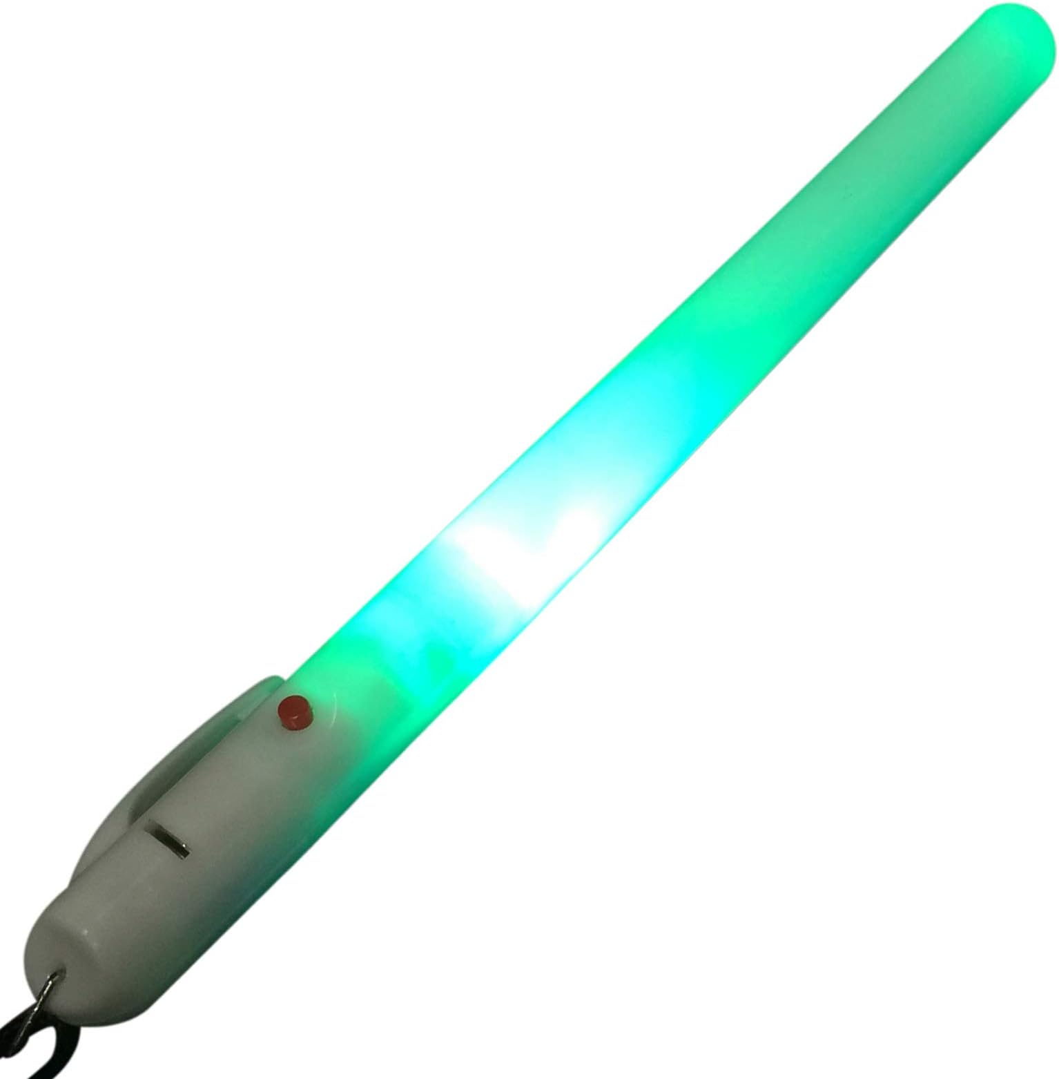 Glowtopia LED Premium 7" Glow Sticks - Flashing Multicoloured Glowsticks Party Fitness (Wrist Length Lanyard, 1 Pack)