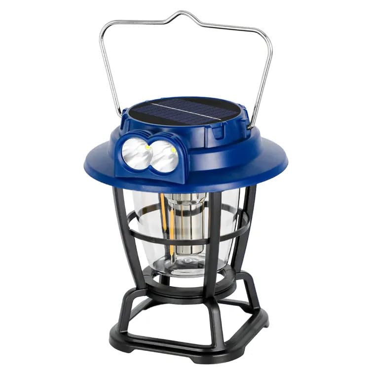Portable Hanging Solar Wall Lights Outdoor, Wireless Dusk to Dawn Porch Lights with 3 Lighting Modes & Motion Sensor, Waterproof Exterior Lighting, LED Solar Light Lantern Camping (1, Camping Light) (B0CQF6XQJG) Amazon Price History, Amazon Price Tracker