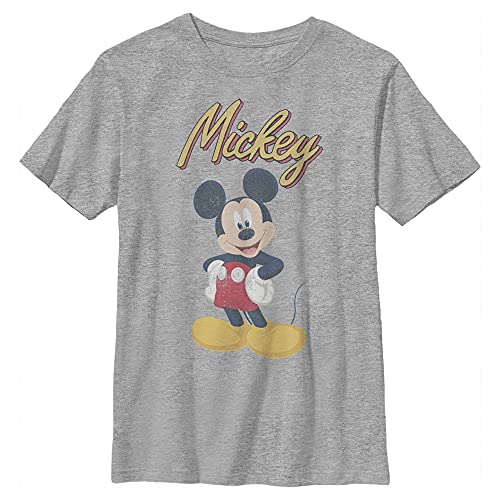 T-shirt Mickey Disney garçon en maille athlétique respirante coupe confort S