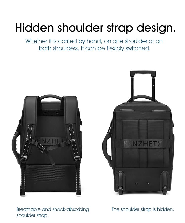 Image of WELTHERM Travel Vacuum Compression Bag with Built-in Air Pump| Backpack & Trolley | Space Saver Packing Bag for Clothes and Luggage| Digital Weight Display Handle Hands-Free| Expandable 40-60L