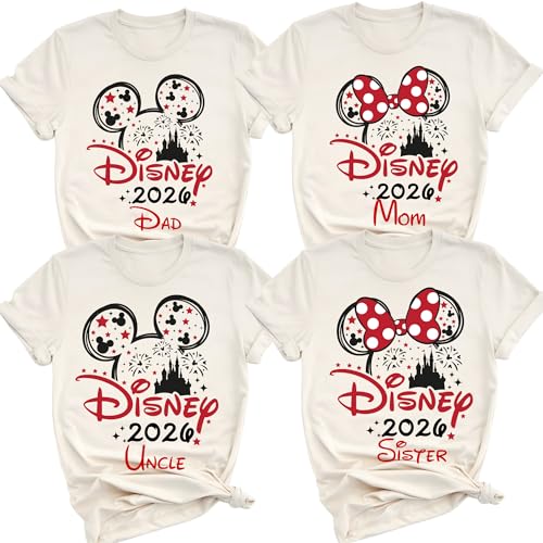 Image of Custom Family Trip Shirts 2026, Matching Vacation Tees, Fantasy Castle Theme Shirt, Group Travel Holiday Shirt