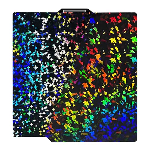 La Mejor Recopilación de Placas con textura . 46 IdeaFormer-3D Rainbow Confetti PEF+Galaxy PEY Placa de construcción lisa para Bambu Lab X1 X1C X1E P1P P1S A1, placa flexible de doble cara con textura de PEF + PEY para impresora...
