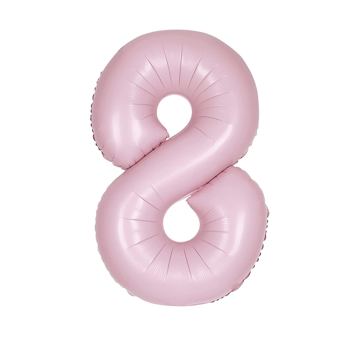Giant Foil Number 8 Balloon - 86 cm - Matte Baby Pink