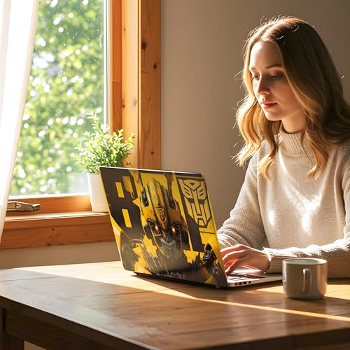 Image of NoWorries Laptop Skin for 15.6 & 14 Inch Laptop | Motivational, Superhero, Sports & Graphic Design Laptop Sticker Wrap | Premium Vinyl Laptop Cover (Bumble bee, 13.5 x 9.5inches)