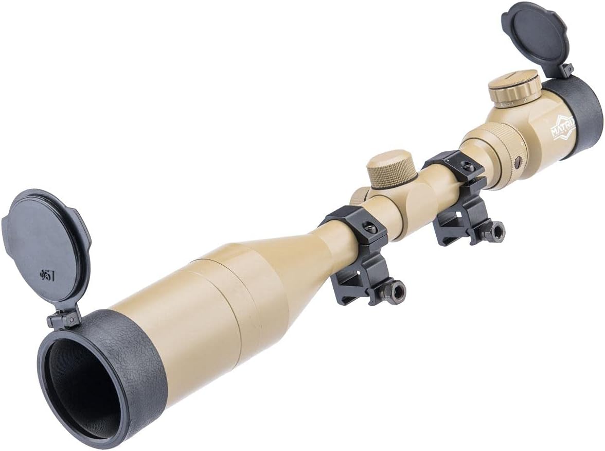 Evike Airsoft - Matrix 3-9x50 Illuminated Reticle Sniper Scope (Color: Tan)