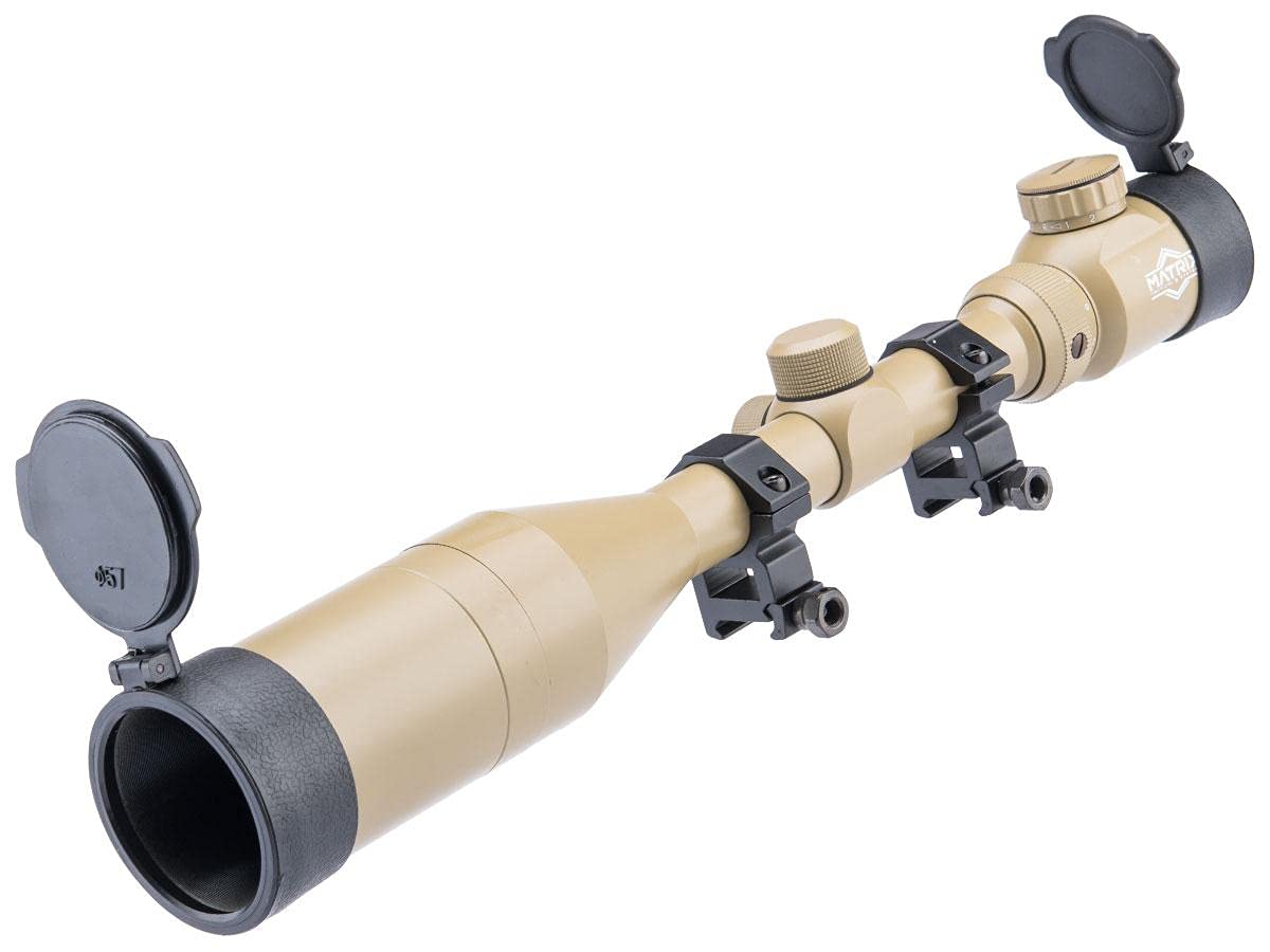 Evike Airsoft - Matrix 3-9x50 Illuminated Reticle Sniper Scope (Color: Tan)