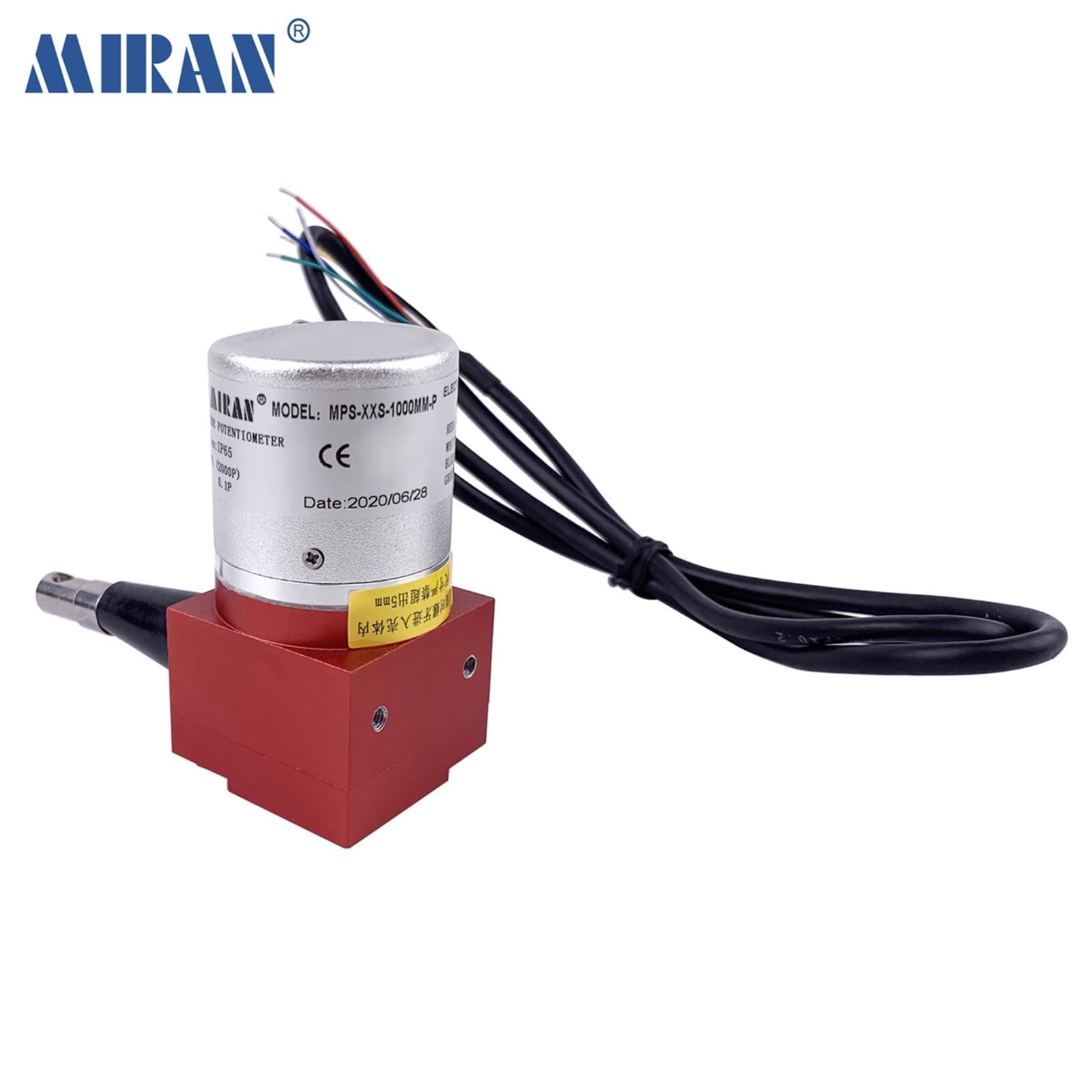 Potentiomètre à câble métallique à capteur linéaire, Sortie 4-20mA/0-5V/0-10V, Plage de Mesure 100-800mm MPS-XXS(500mm 0-5V)