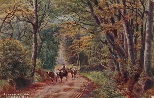 Toile paysage Tennyson's Lane Alfred Robert Quinton pour décoration murale salon rustique