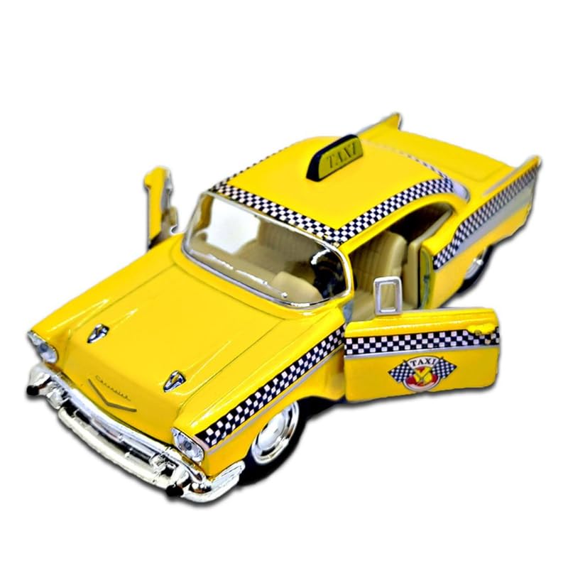 Miniatura Carrinho de Ferro Taxi Bel Air 1957 1/40 Coleção