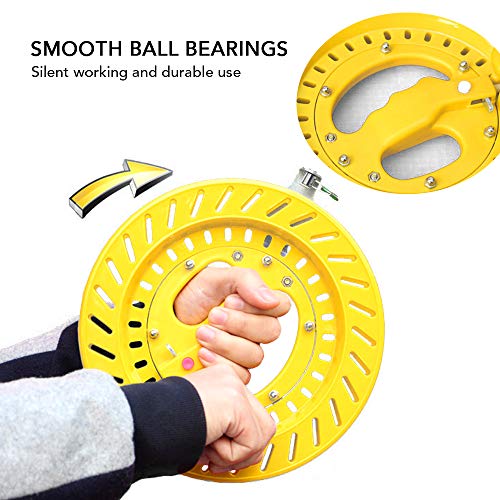 Cucudy Linha de pipa ao ar livre Winder Winding Reel Grip Wheel com Flying Line String Kite Flying T