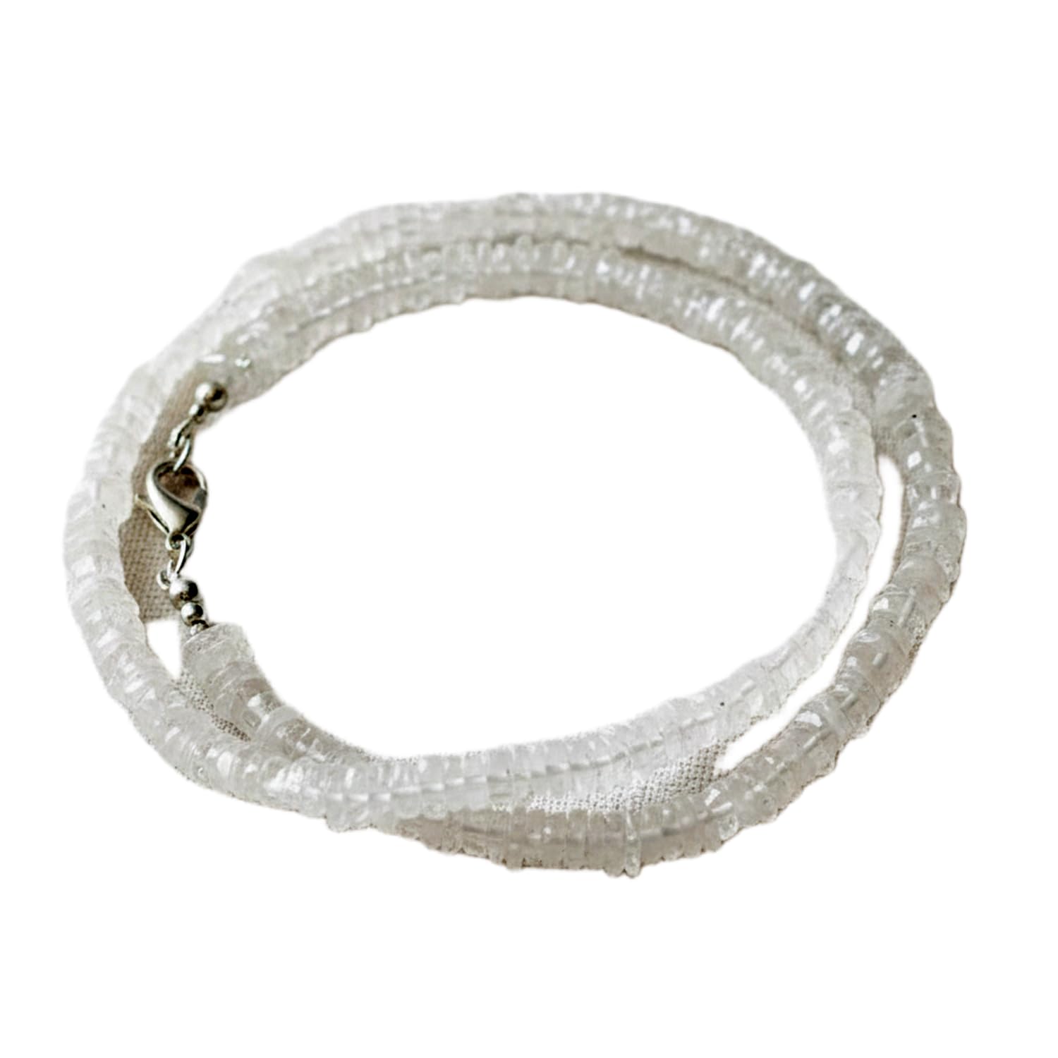 Collier de perles de quartz clair pour sublimer vos tenues d'été