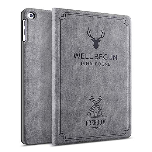 ProElite Smart Deer Flip case Cover for iPad 9.7 inch 2018/2017 / Air 2 / Air1 5th/6th Generation (A1822/A1823/A1893/A1954) -Grey (B07PRK5BZ6) Amazon Price History, Amazon Price Tracker