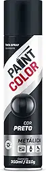Tinta Paintcolor 350Ml Metalica Preto
