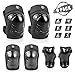 ValueTalks Protection Roller Skateboard Cyclisme Vélo Enfant Sets de Protection Coudières Genouillère Protège-Poignets (S-Noir)