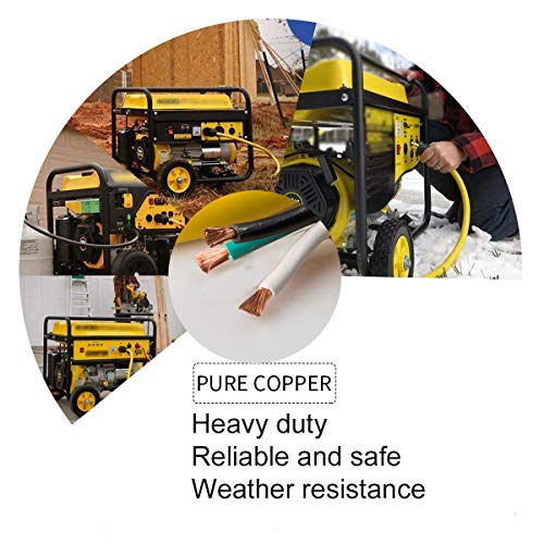 25 Feet Heavy Duty Generator Extension Cord,Generator Locking Cord,Nema L5-30P/Three 5-15R, 3 Prong 10 Gauge Flexible Generator Cable, Generator Power Cord,30Amp 3750 Watts Yodotek #TOP5