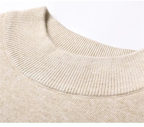 Men'S Cashmere Sweater Half Turtleneck Long Sleeve Knitted Pullover Slim Fit Soft Warm Sweater4