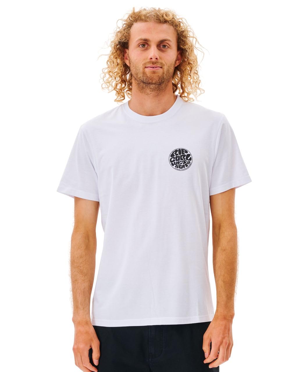 Rip Curl Icons Tee, Logo Graphic Cotton Jersey T-Shirt for Men