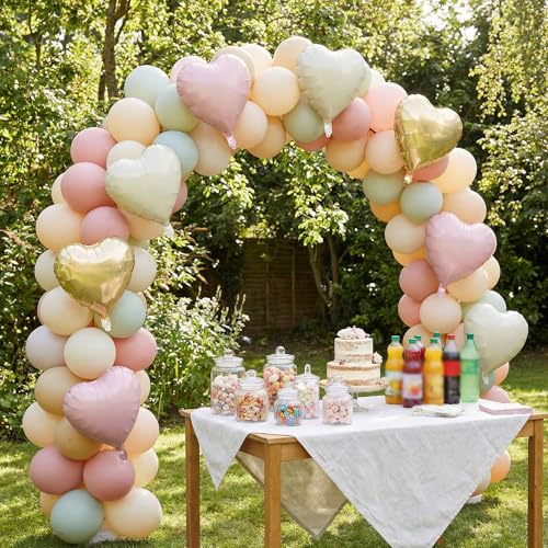 Image of 12 Pcs Colorful Heart Balloons,18 Inch Heart Foil Balloons Love Balloon Valentine Balloon for Birthday Party Wedding Engagement Party Baby Shower Valentine Day Decorations