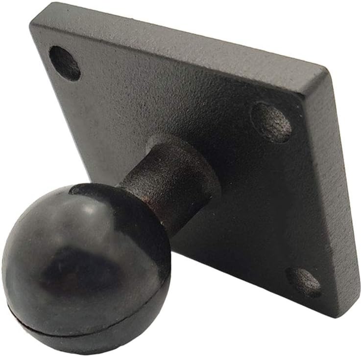 wuliuen aluminum square mount base with ball head for ram mount for garmin zumotomtom black