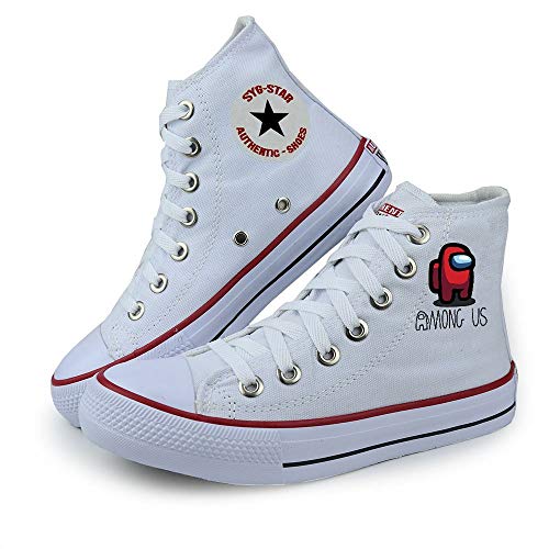 Tênis SYG Star Cano Médio Among Us - Branco Tamanho:33