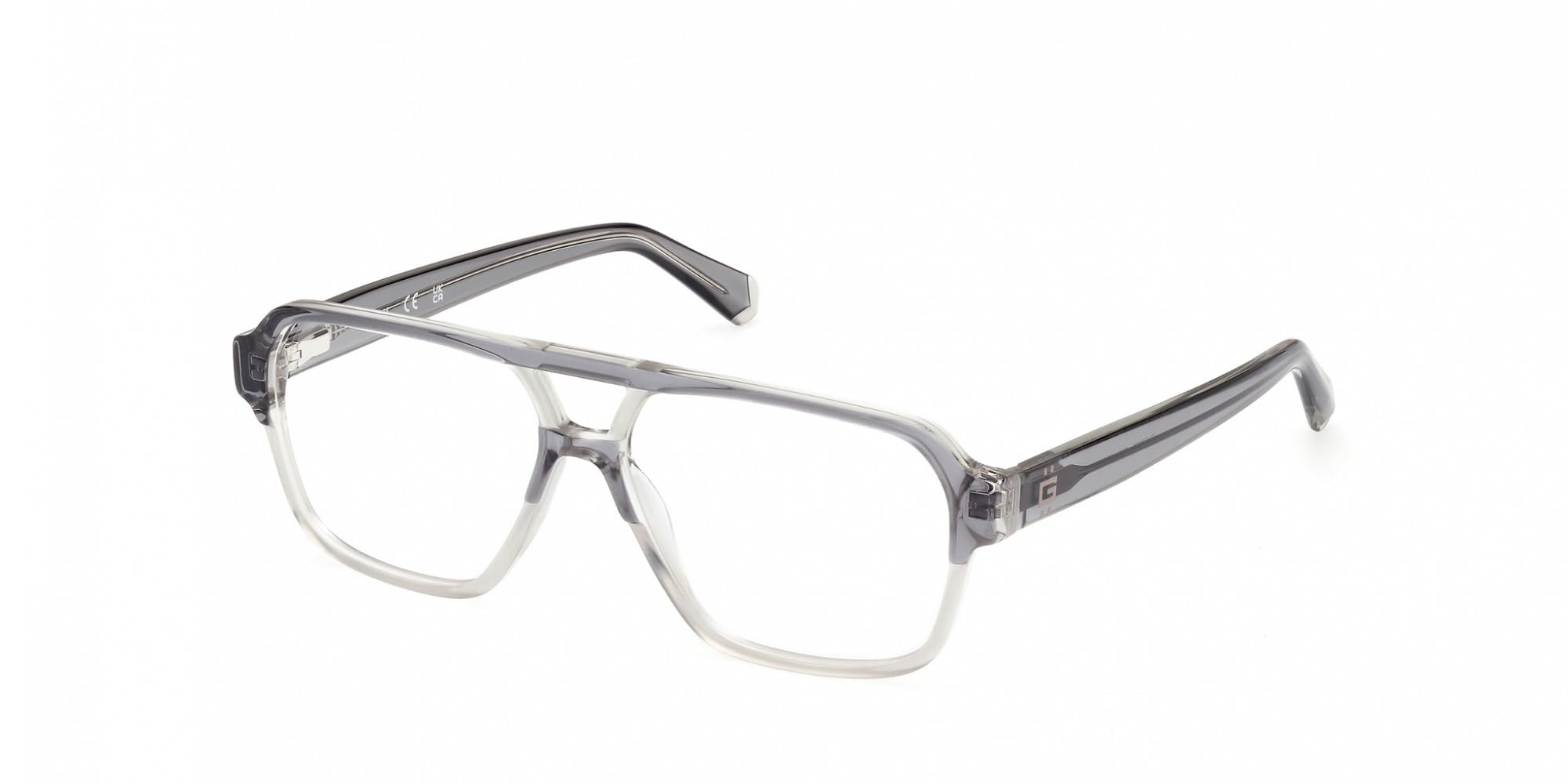 Guess Grey Gu50093 020 Man Optical Frames Acetate Squared Normal
