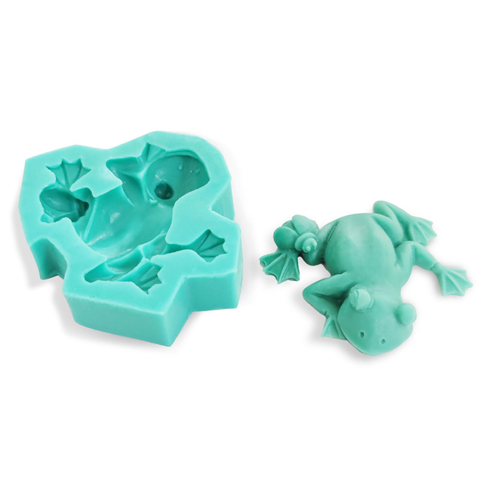 Cute for Frog Shaped Silicone Mold Cake Decor Fondant Mold Baking Tool for  Making Candy Handmade Soap Dessert Jello Candles Baking Silicone Tools