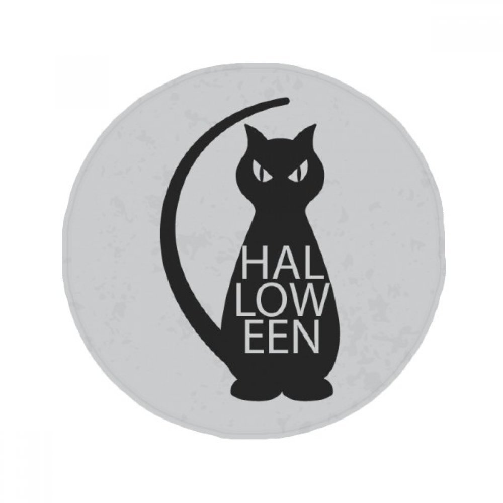 Tapis chat noir Halloween anti-dérapant 80cm pour éviter glissades cuisine