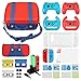 Produktbild LiNKFOR 19 IN 1 Switch Zubehör Set - Portable Mario Style Tasche + Joy-Con Ladestation (4 IN 1) + 2X Griff Gaming Controller + 2X Lenkrad und Andere Zubehör