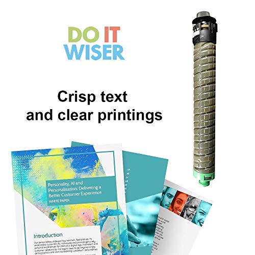 Do it Wiser Compatible Toner Cartridge Replacement for Ricoh Aficio MP C2003 MP C2503 Lanier Savin MP C2003 MP C2503 MP C2004 MP C2504 (Black)